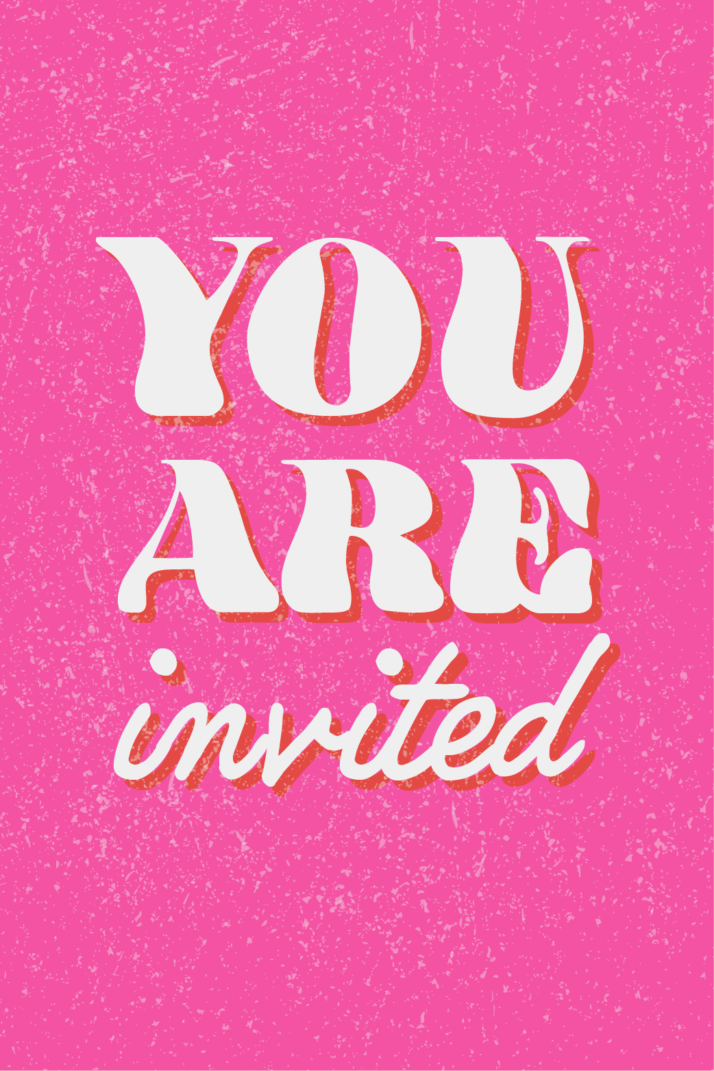 You Are Invited Pink ecard