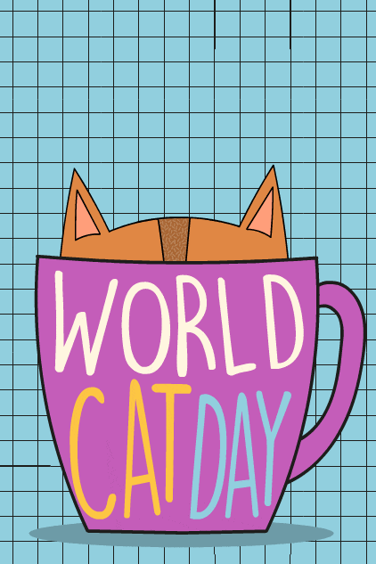 World Cat Mug ecard
