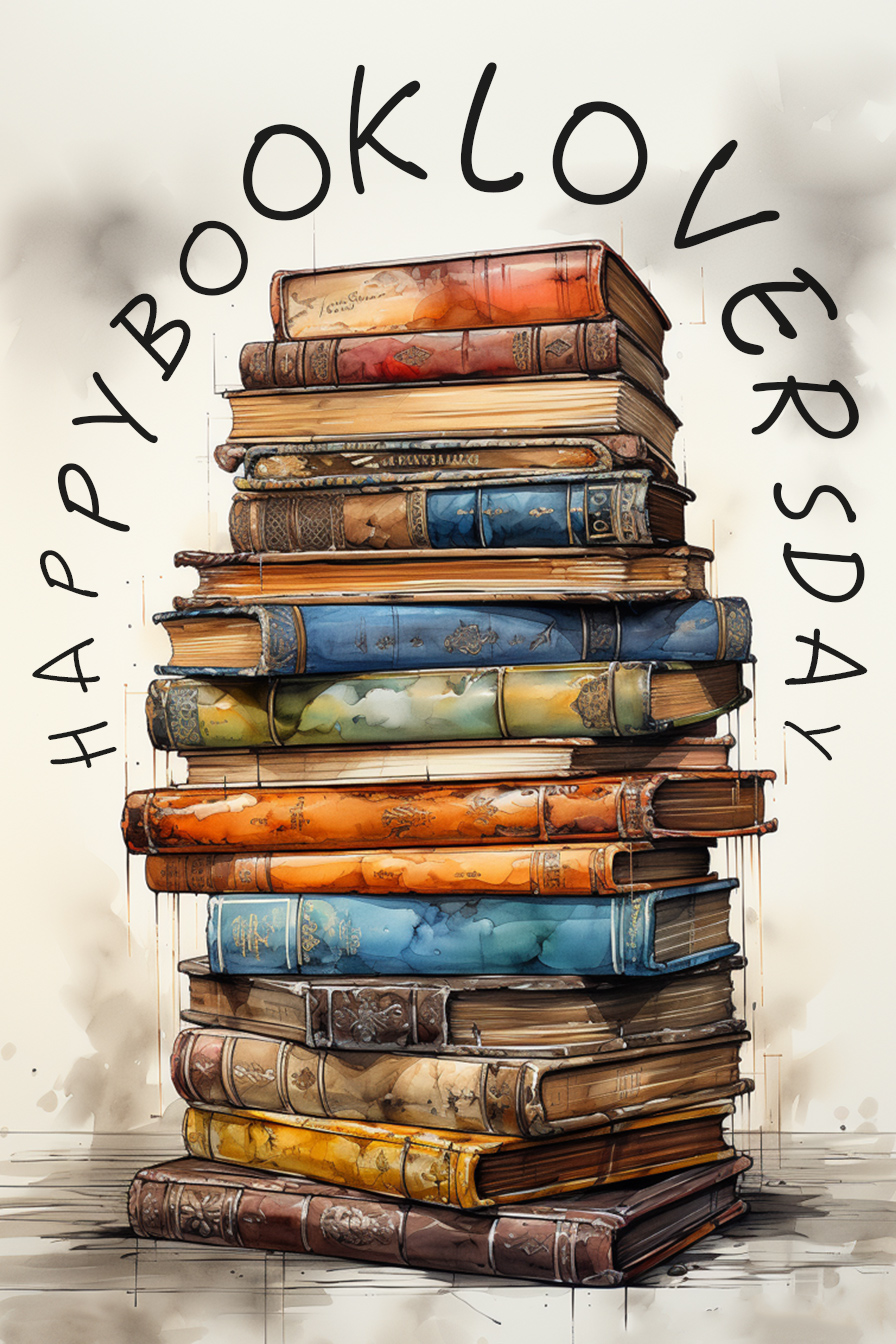 Book Stack ecard
