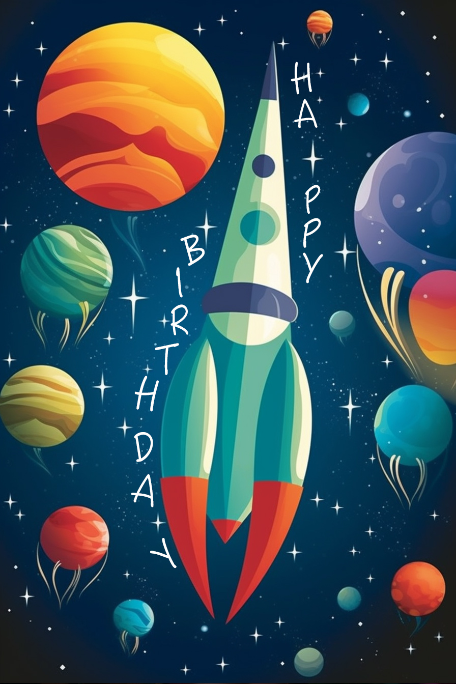 Birthday Rocket ecard