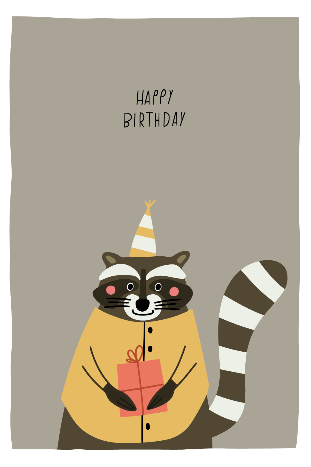 Birthday Raccoon ecard
