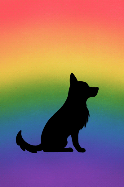 Rainbow Dog ecard