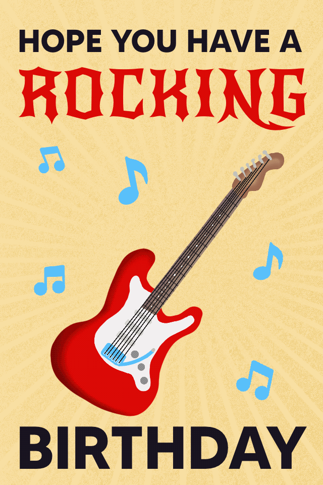 Rocking Birthday ecard