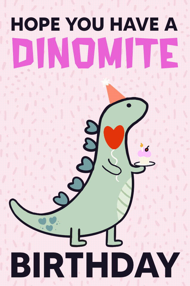 Dinomite Birthday ecard