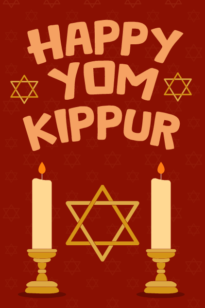 Yom Kippur Candles ecard