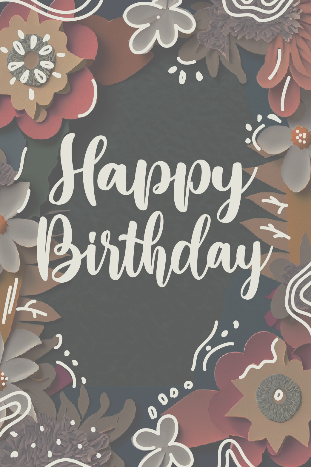 Happy Birthday Floral ecard