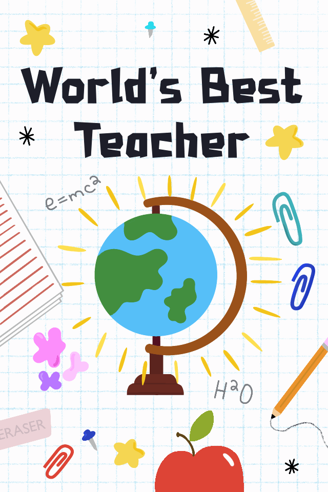 Falak's Craft World - Teacher's day chart n cards