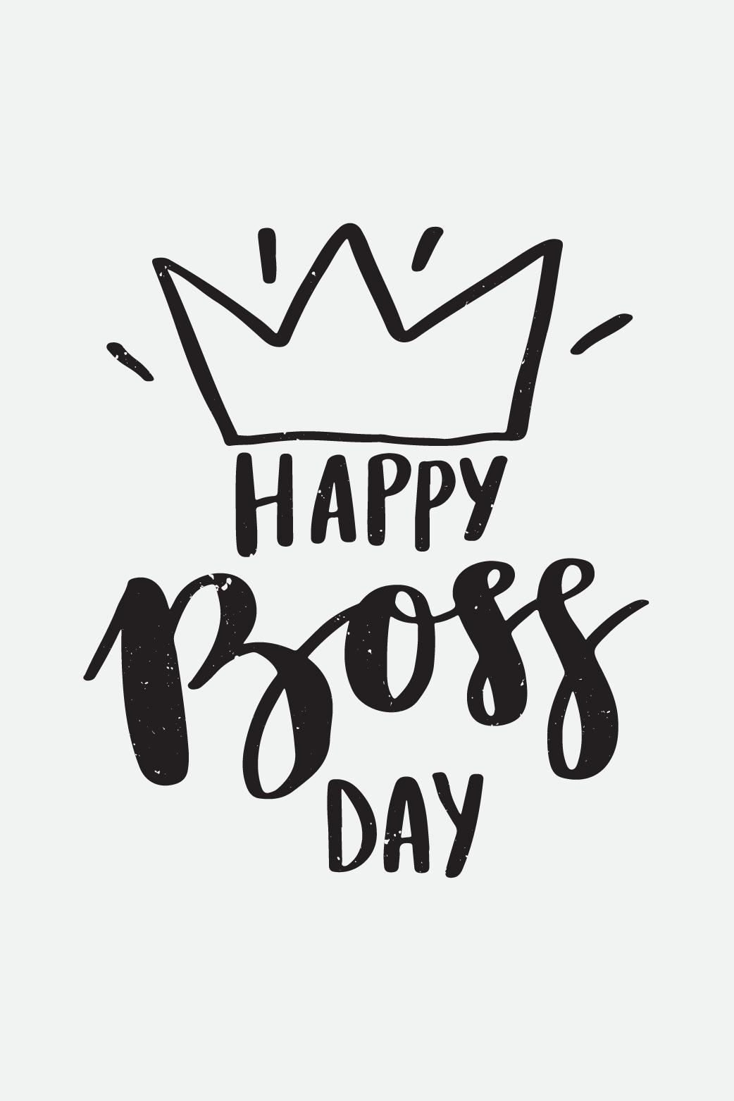 Happy Boss Day Crown ecard