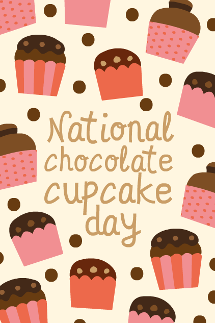 Cupcake Pattern ecard