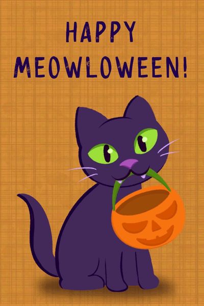 Meowloween ecard