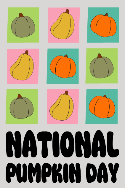 National Pumpkin Day Squares ecard
