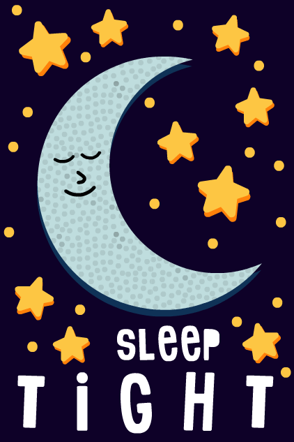 Sleep Tight Moon ecard
