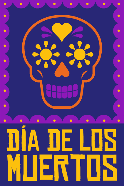 Skull Outline ecard