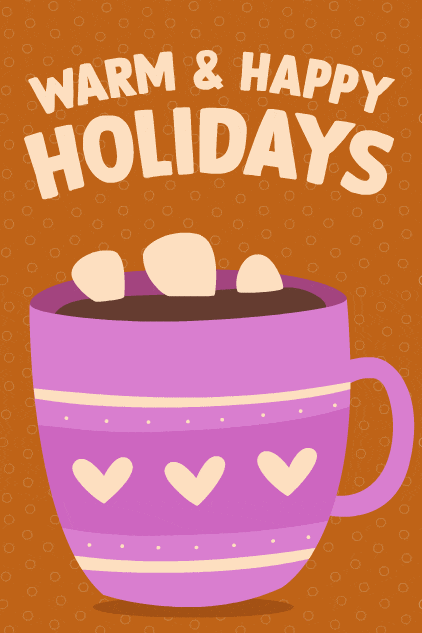 Holiday Heart Mug ecard
