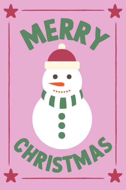 Christmas Snowman ecard