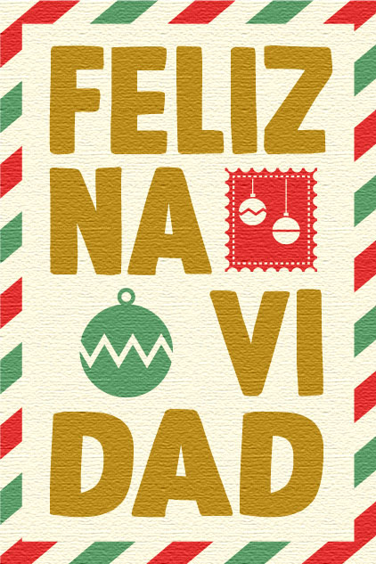 Feliz Navidad Paper ecard