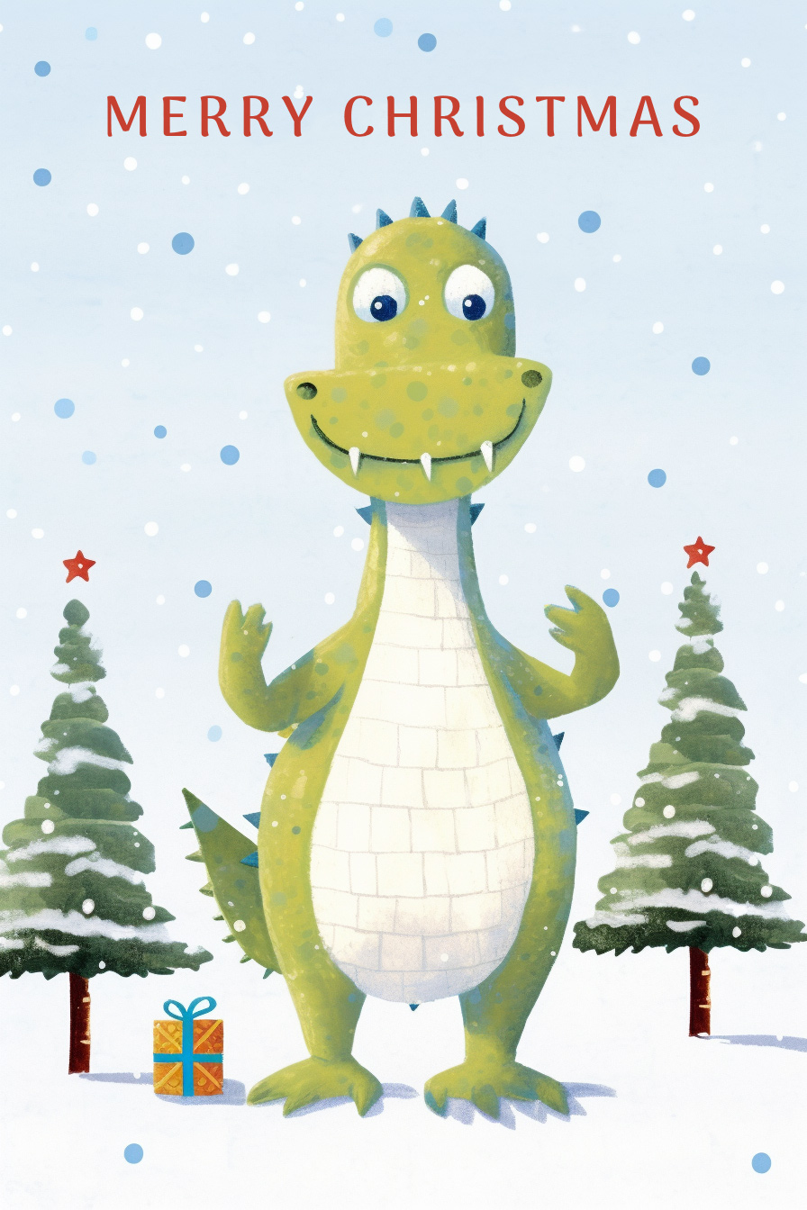Merry Christmas Dino ecard