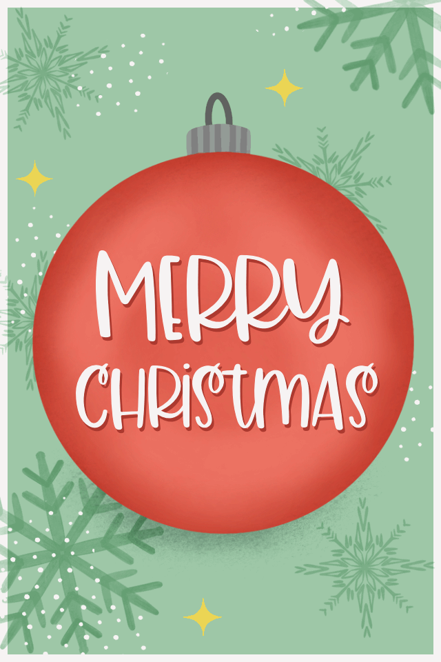 Merry Christmas Ornament  ecard