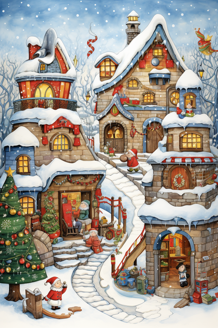 Christmas Village ecard