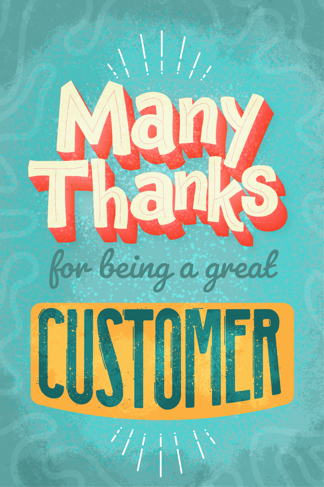 Many Thanks Customer ecard