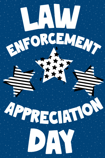 Law Enforcement Stars ecard