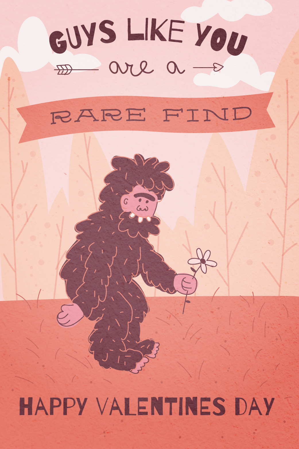 BigFoot Valentine ecard