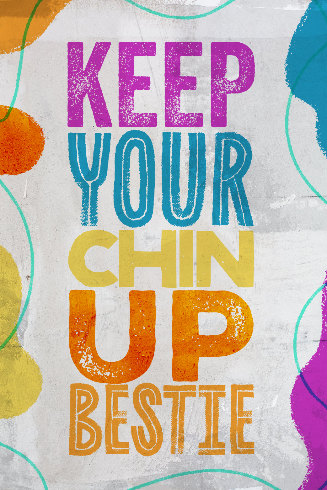 Chin Up Bestie ecard