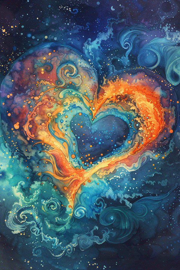 Galaxy Heart ecard