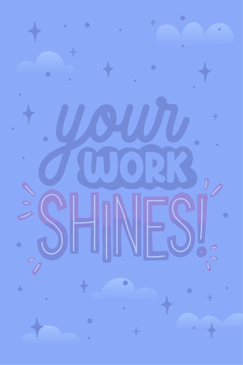 Your Work Shines ecard