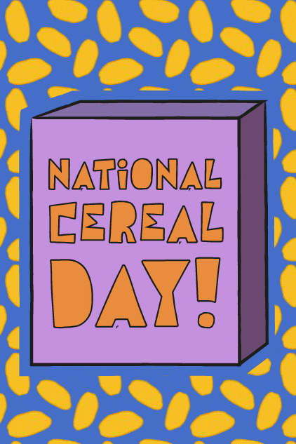 Cereal Day Box ecard