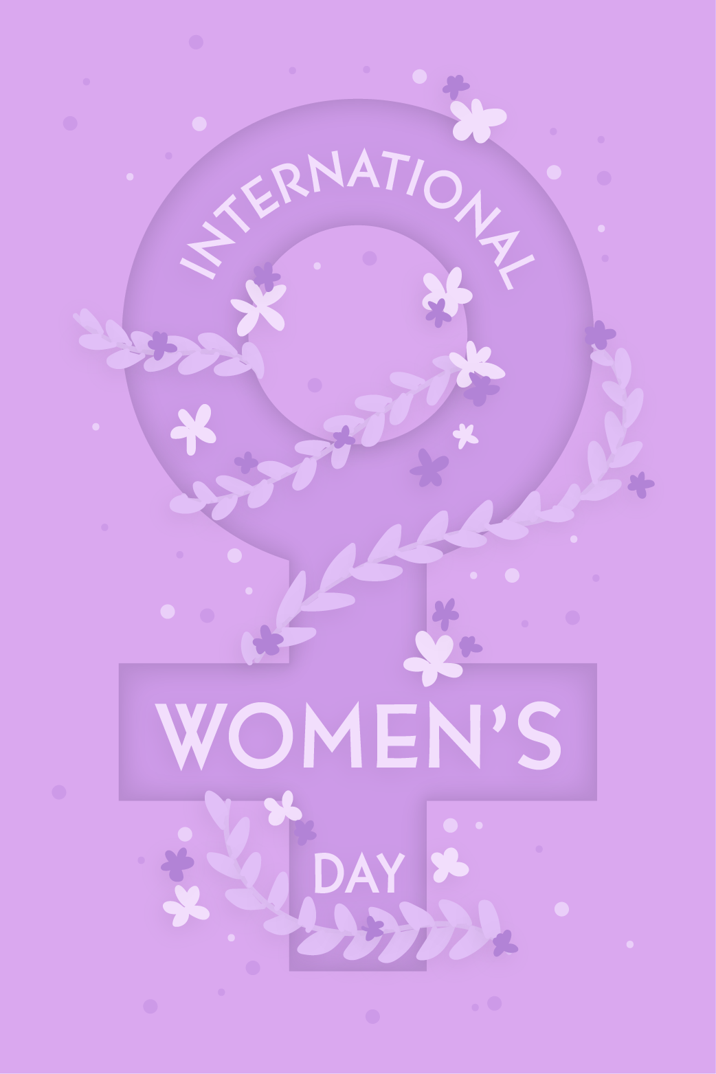Womens Day Symbol ecard