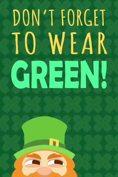 Leprechaun Pinch ecard