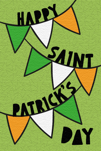 Saint Patricks Day Flags ecard
