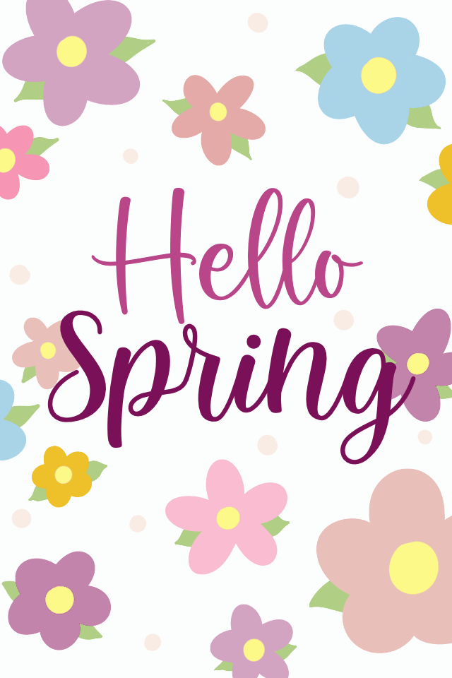 Flowers Hello Spring ecard