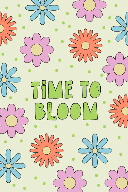 Time To Bloom ecard