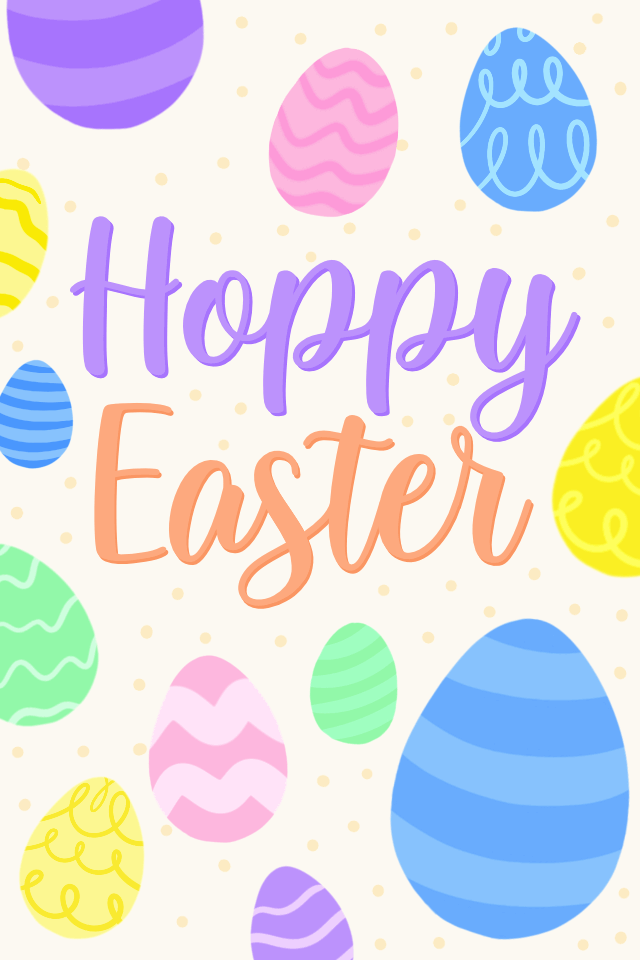Eggs Hoppy Easter ecard