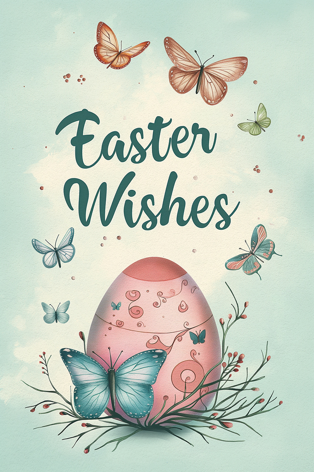 Easter Wishes Egg ecard