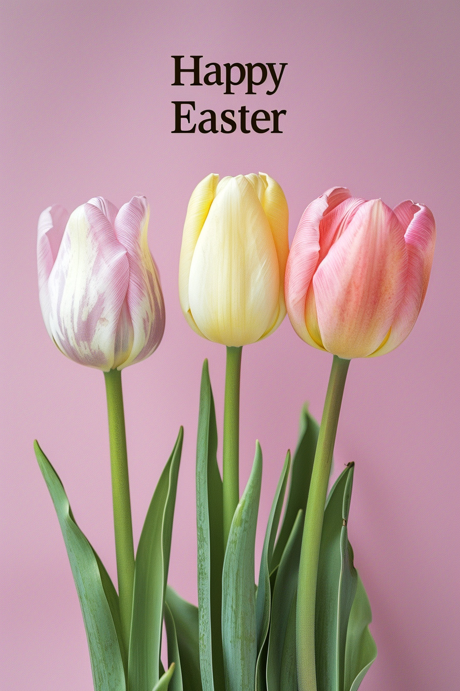 Easter Tulips ecard