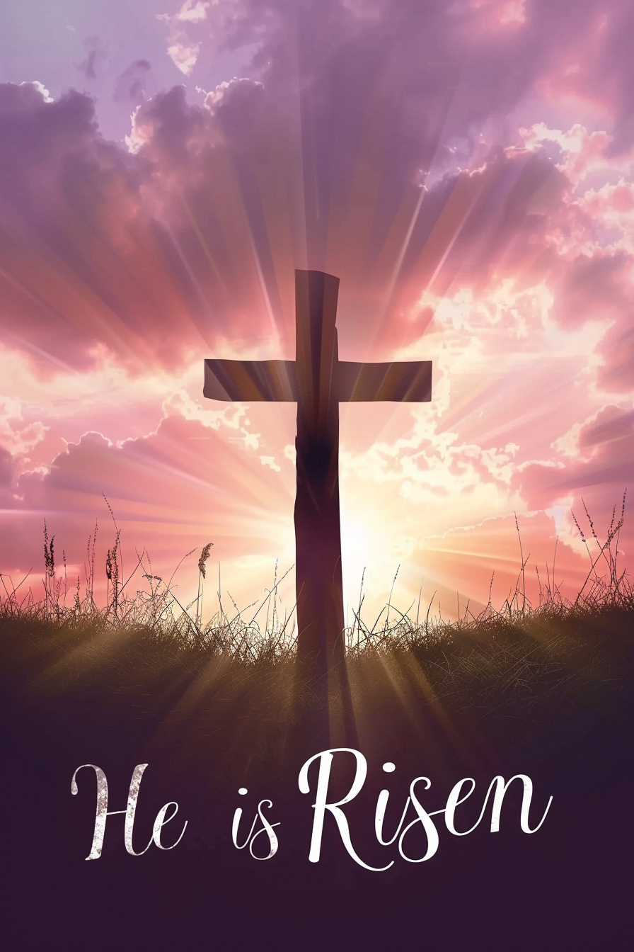 Cross He Is Risen ecard