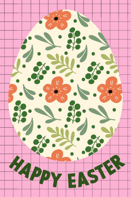 Floral Egg ecard