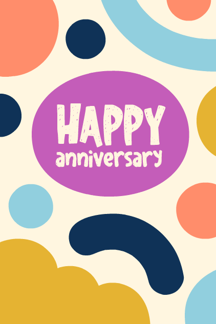 Abstract Anniversary  ecard