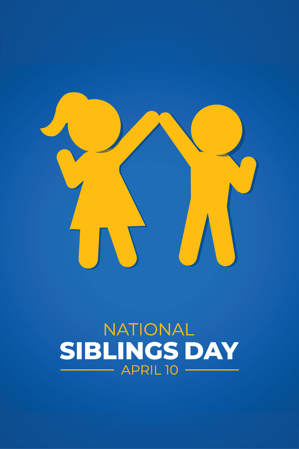 Siblings Day Blue ecard