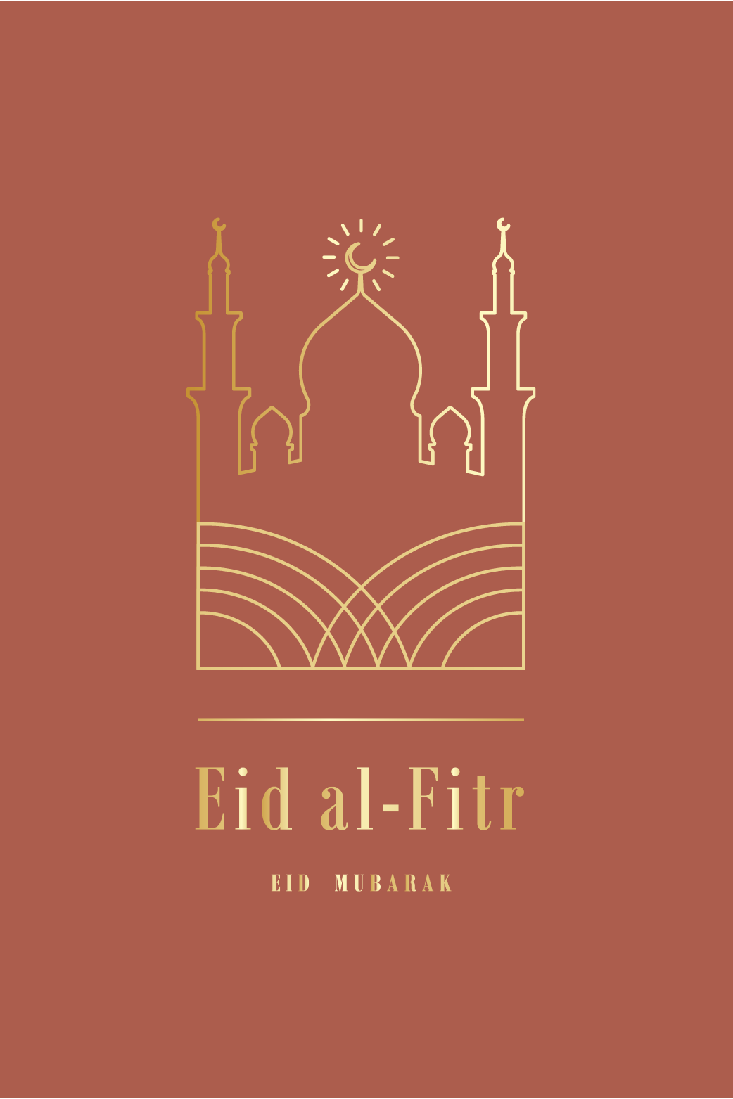 Eid al-Fitr Orange ecard
