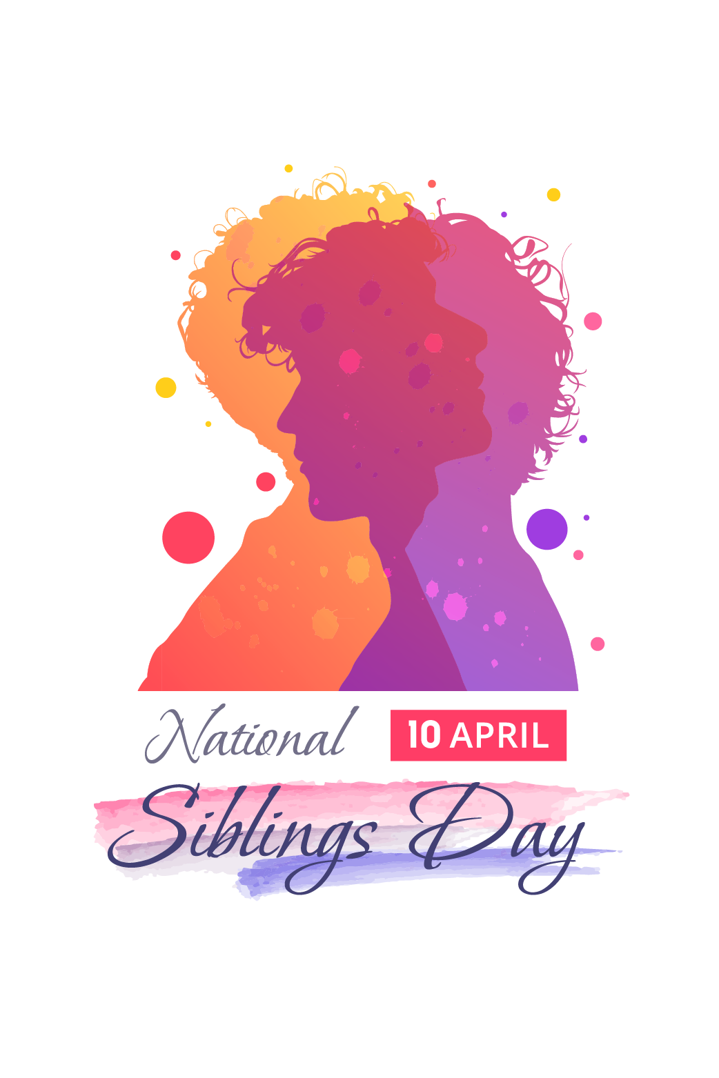 Siblings Day April 10 ecard