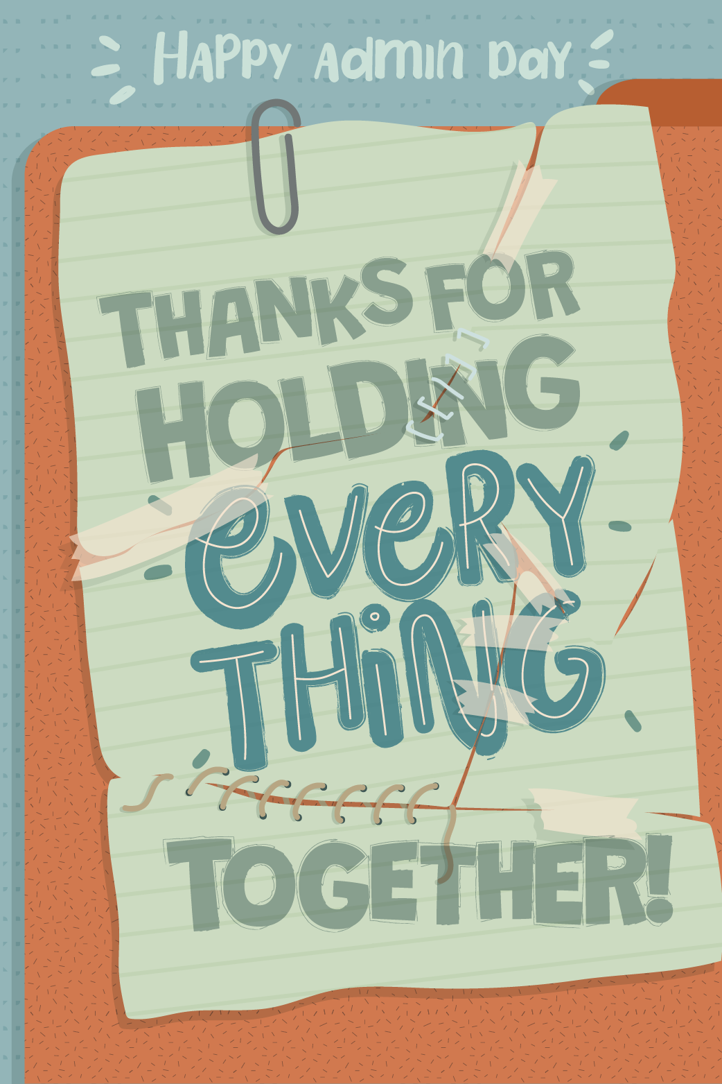 Admin Day Thanks ecard