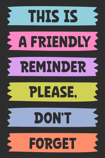 Please Don't Forget ecard