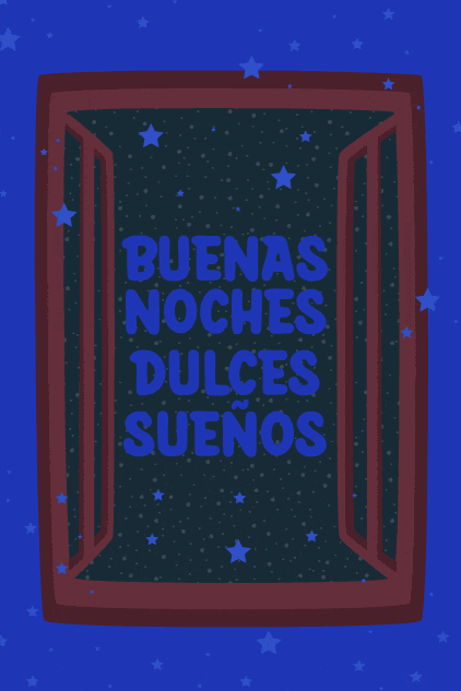 Buenas Noches Window ecard