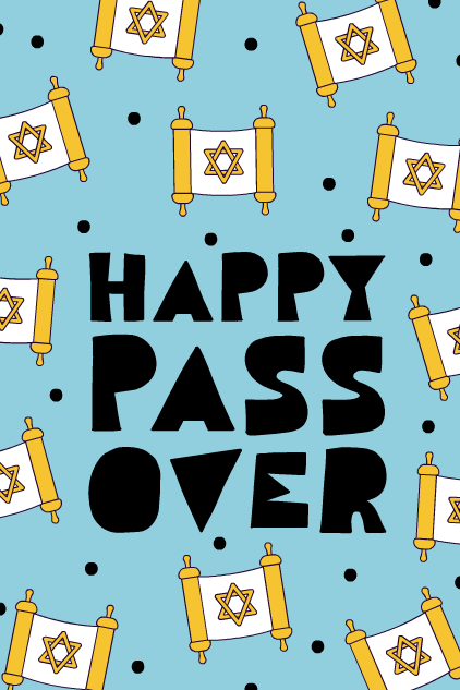 Torah Passover Stars ecard