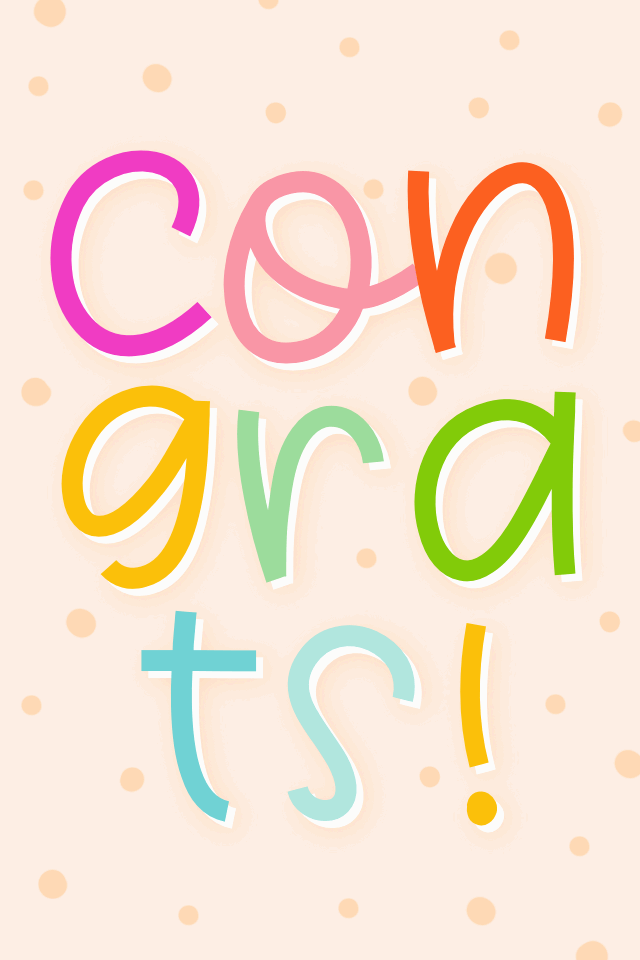 Congrats Colorful ecard