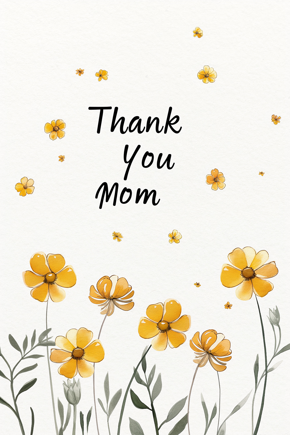 Thank You Mom Buttercups  ecard